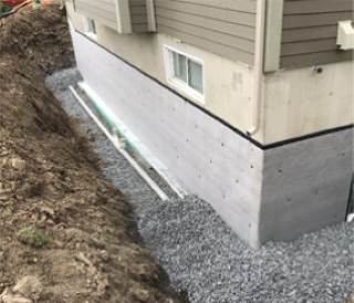 Drain français ou drain de fondation | Excavation Jocelyn Gagné